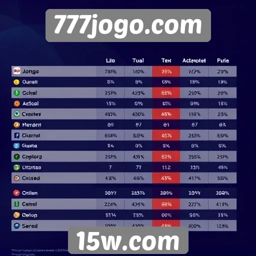 Estatísticas de jogadores ativos no 777jogo